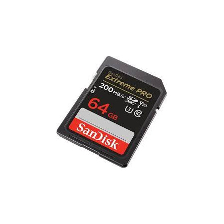 64gb scheda sdxc sandisk extreme pro 200/90 mb/s v30 uhs-i u