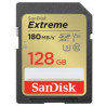 128gb scheda sdxc sandisk extreme 180/90 mb/s v30 uhs-1 u classe
