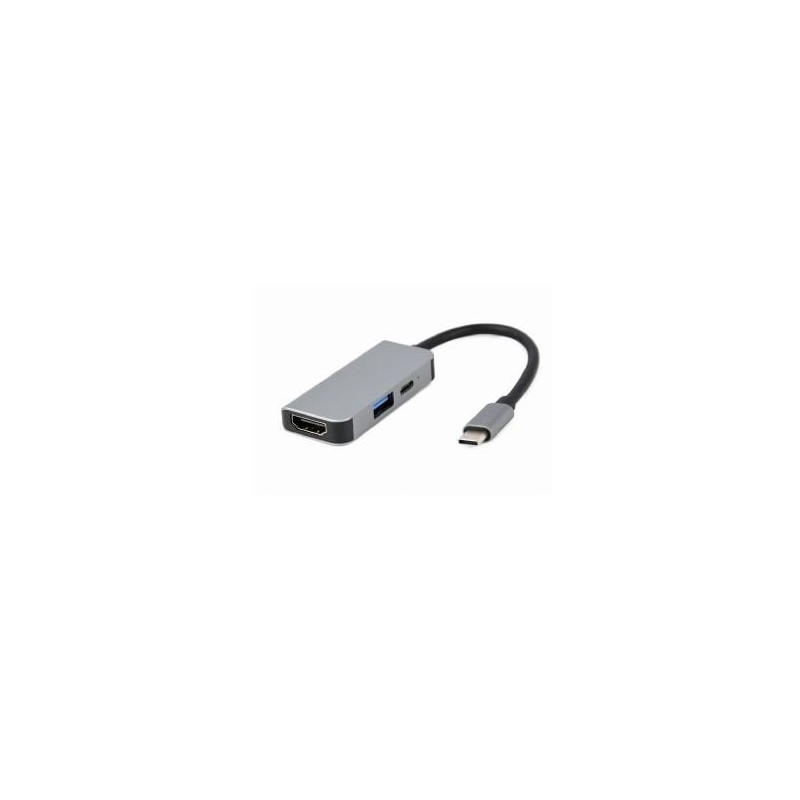 hub usb gembird a-cm-combo3-02 usb di tipo-c 3 in