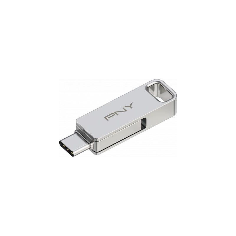 pen drive 64gb pny duo link tipo-c argento [p-fdi64gdulinktyc-ge]