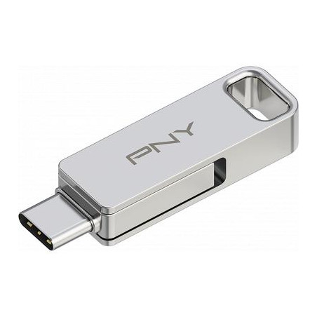 pen drive 64gb pny duo link tipo-c argento [p-fdi64gdulinktyc-ge]