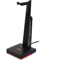 supporto per cuffie spyco keeper hs-131 da gioco rgb nero [fspyhs131]