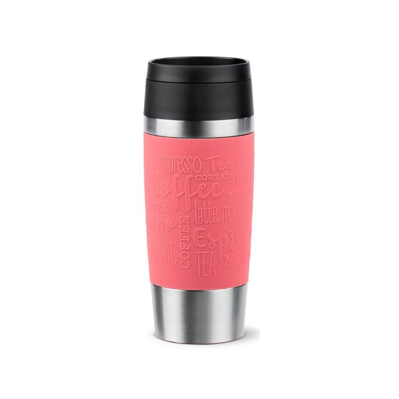 tazza termica emsa travel mug classic 0.36l inox/corallo [n2020900]