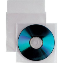 Busta porta cd oem 100 pz. in ppl con aletta biadesivi