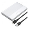 custodia per ssd e hdd qoltec 2t 2.5" sata usb 3.0 argento [aiqolk000052278]