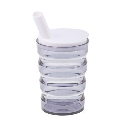 tazza scanalata sundo con salvagoccia 200ml 1pz trasparente [21000]