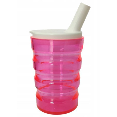 tazza sundo per disabili con boccaglio 200ml 1pz rosa [21014]
