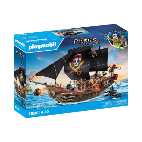 gioco da costruzione playmobil pirates grande nave multicolore 137pz