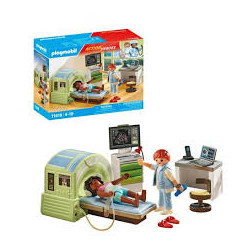 playmobil action heroes mri con paziente multicolore 29pz [71618]