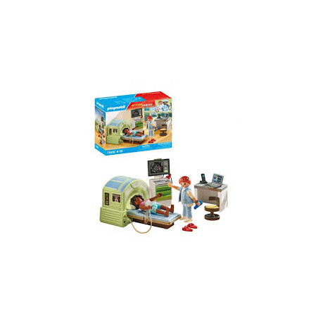 playmobil action heroes mri con paziente multicolore 29pz [71618]
