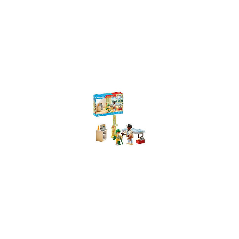 playmobil action heroes pediatra con orsacchiotto multicolore 28pz