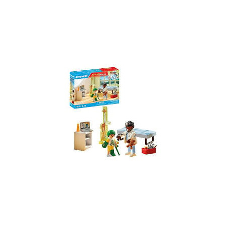 playmobil action heroes pediatra con orsacchiotto multicolore 28pz
