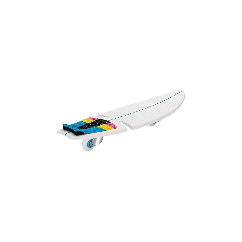skateboard razor ripsurf con ruote piroettanti 360 gradi bianco [15073390]