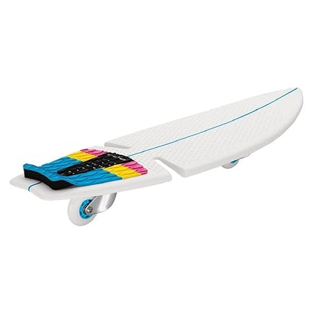 skateboard razor ripsurf con ruote piroettanti 360 gradi bianco [15073390]