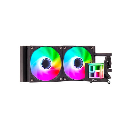dissipatore cpu a liquido itec hydro cube 240b argb 240mm nero [itlchca240]