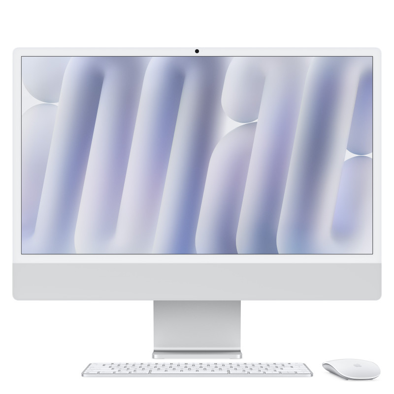 pc all-in-one apple imac m4 16gb/256gb/23.5" macos sequoia/argento
