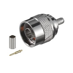 Connettore a crimpare n maschio per cavo rg58