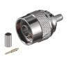 Connettore a crimpare n maschio per cavo rg58