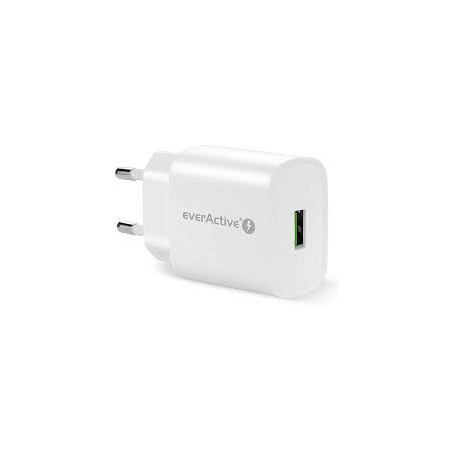 caricabatterie everactive sc-250q 1xusb 18w bianco [azeacls00000015]
