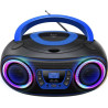 radio cd denver tdb-212bu boombox a led dab+/fm/bluetooth/aux/usb
