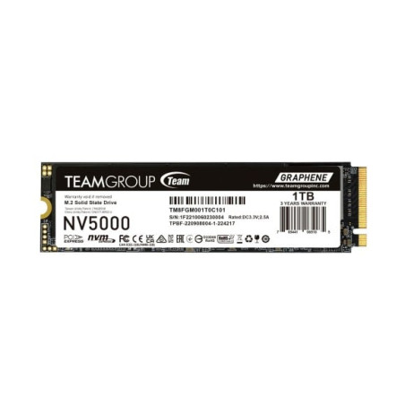 ssd 1tb team group nv5000 m.2 pcie 4.0 x4 nvme nero [tm8fgm001t0c101]