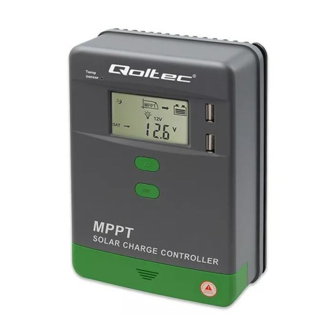 regolatore di carica solare qoltec mppt con sensore di temperatura