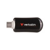 pen drive 64gb verbatim plectra usb-c 100mbps nero [30224]