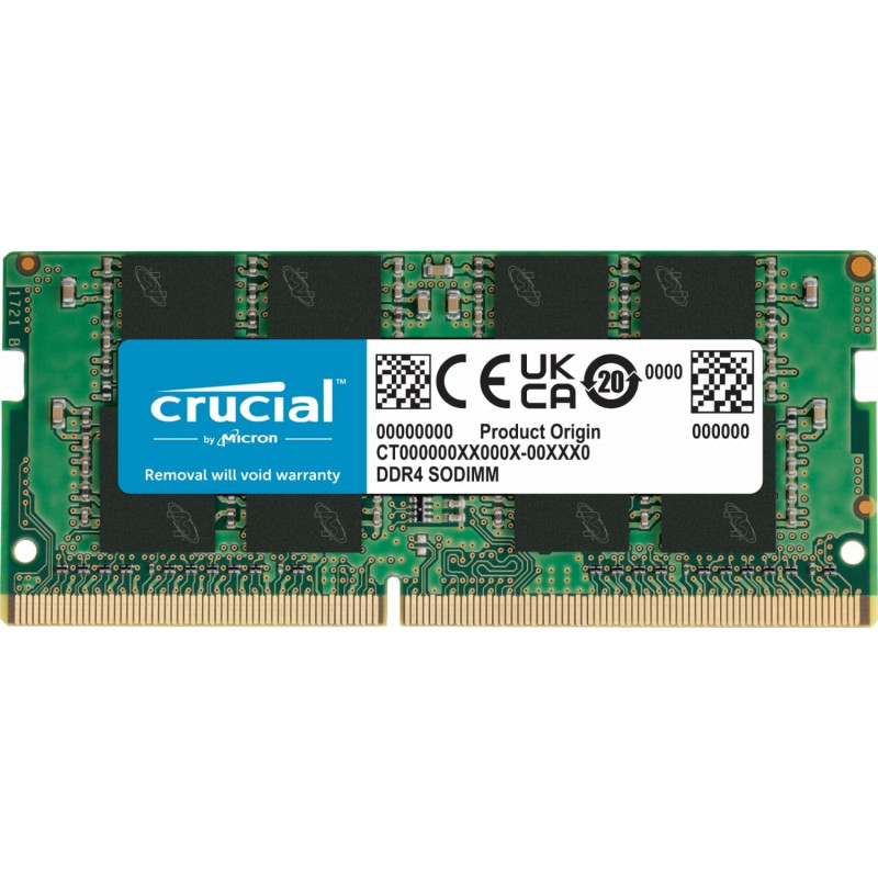 ram so-dimm ddr4 8gb crucial cb8gs3200 3200mhz cl22 1.2v verde