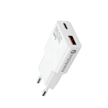 alimentatore da rete everactive gan super slim sc-380q 30w bianco