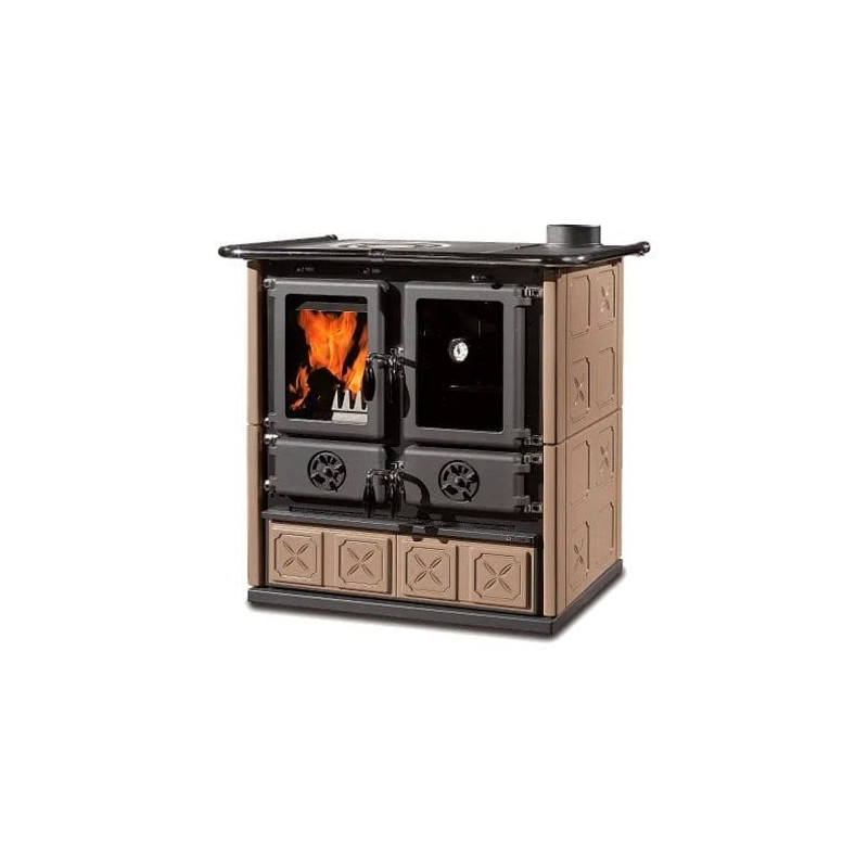 cucina a legna nordica 3003872 rosetta vst.16 7.9kw maiolica tortora