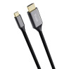 cavo di conversione trust hdmi usb-c 2m nero/argento [25630]