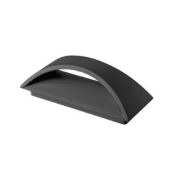 applique da esterno kanlux biso 8w 140lm ip54 4000k nero [29260decli]