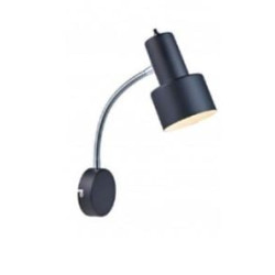 applique a led markslojd glommen 40w ip44 e14 nero [104610]