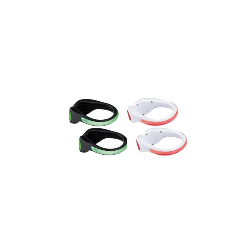 fermascarpe a led paulmann coppia nero/verde/rosso/bianco [70973]