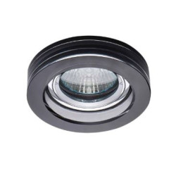 porta faretto da incasso kanlux morta gu10 cromo-nero [22116]