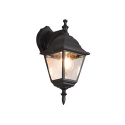 applique da parete a led trio livenza 1xe27 60w l14 nero opaco [205767132]