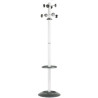 appendiabiti ergosit totem 175cm a 8 posti con portaombrelli grigio/nero