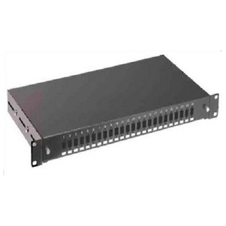 Cassetto ottico 19'' 24 porte st nero