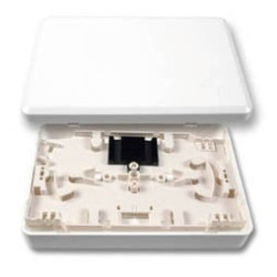 Micro scatola di distribuzione con vassoio porta giunti telecom 12p