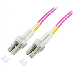 Cavo fibra ottica lc/lc 50/125 multimodale 1 m om4