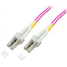 Cavo fibra ottica lc/lc 50/125 multimodale 15 m om4