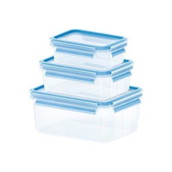 set contenitori frigorifero emsa 508566 clip & close per alimenti