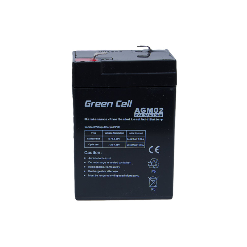 batteria green cell agm gc 6v 4.5ah [azgceuaz0000002]