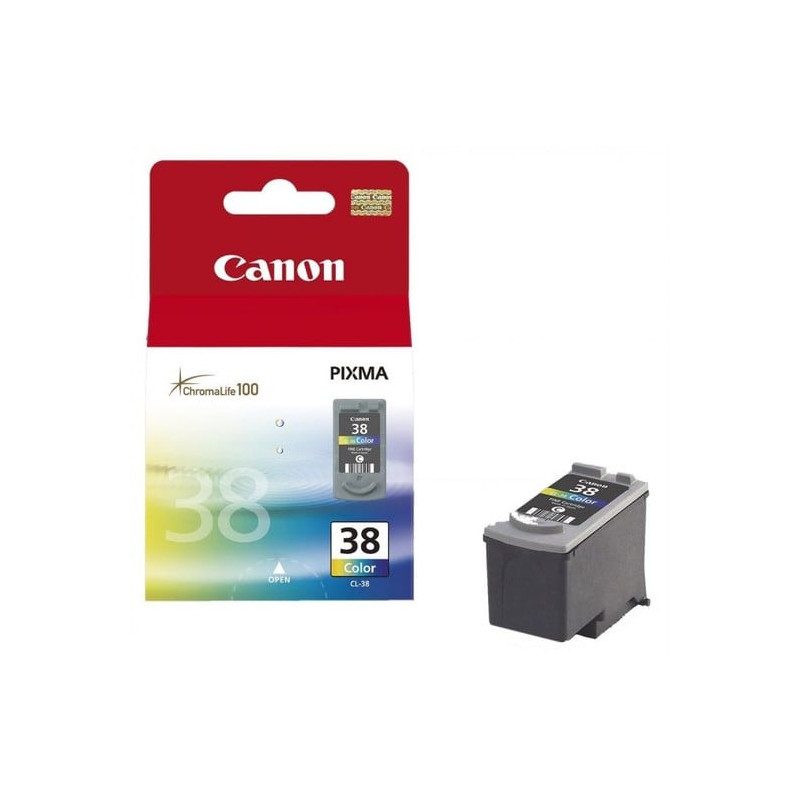 cartuccia canon cl-38 ink jet colore (x) colori chromalife 100