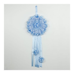 fiocco nascita baby idea misura media blu