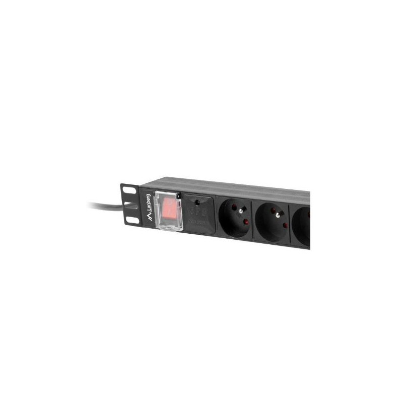 multipresa rack pdu 1u 16a 8 gn. pdu-08e-0200-b 2m nero