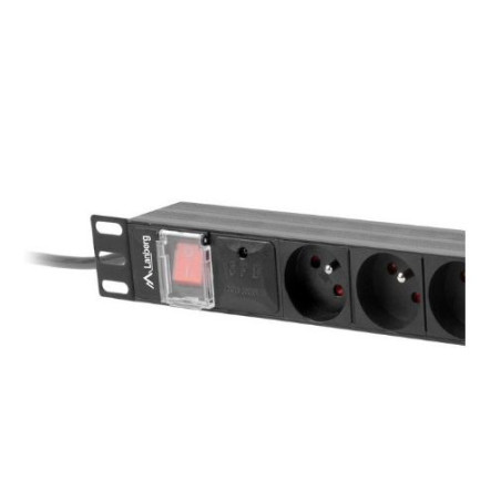 multipresa rack pdu 1u 16a 8 gn. pdu-08e-0200-b 2m nero