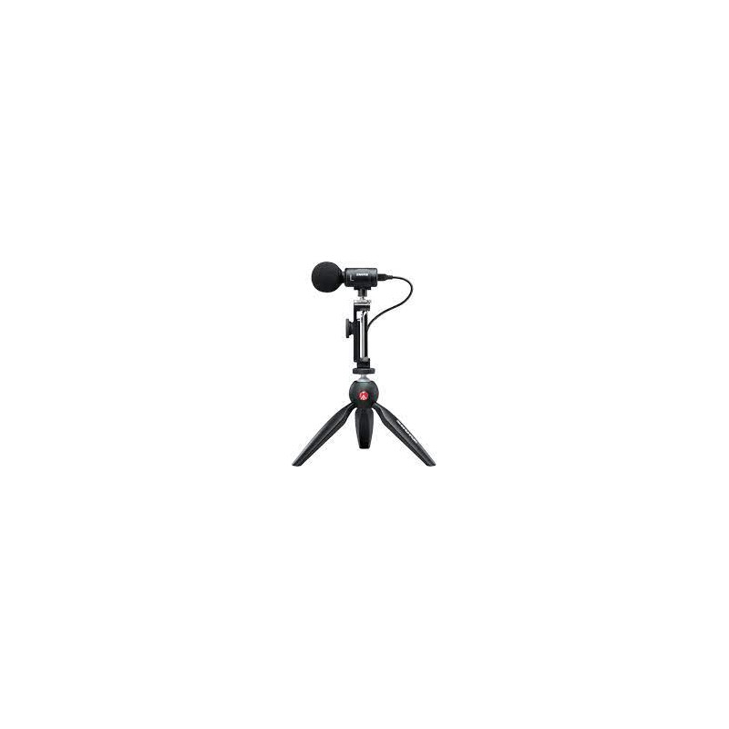 kit video con microfono shure mv88+ video kit microfono da tavolo