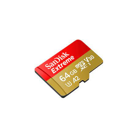 64gb scheda microsdxc sandisk extreme 170/80 mb/s a2 v30 u3 classe