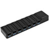 hub usb silverstone sst-uc03b-pro 7 porte 36w nero [sst-uc03b-pro]